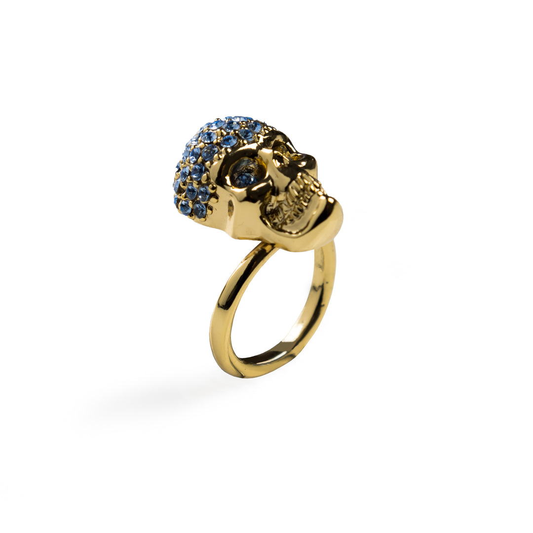 Diamond Skull Ring