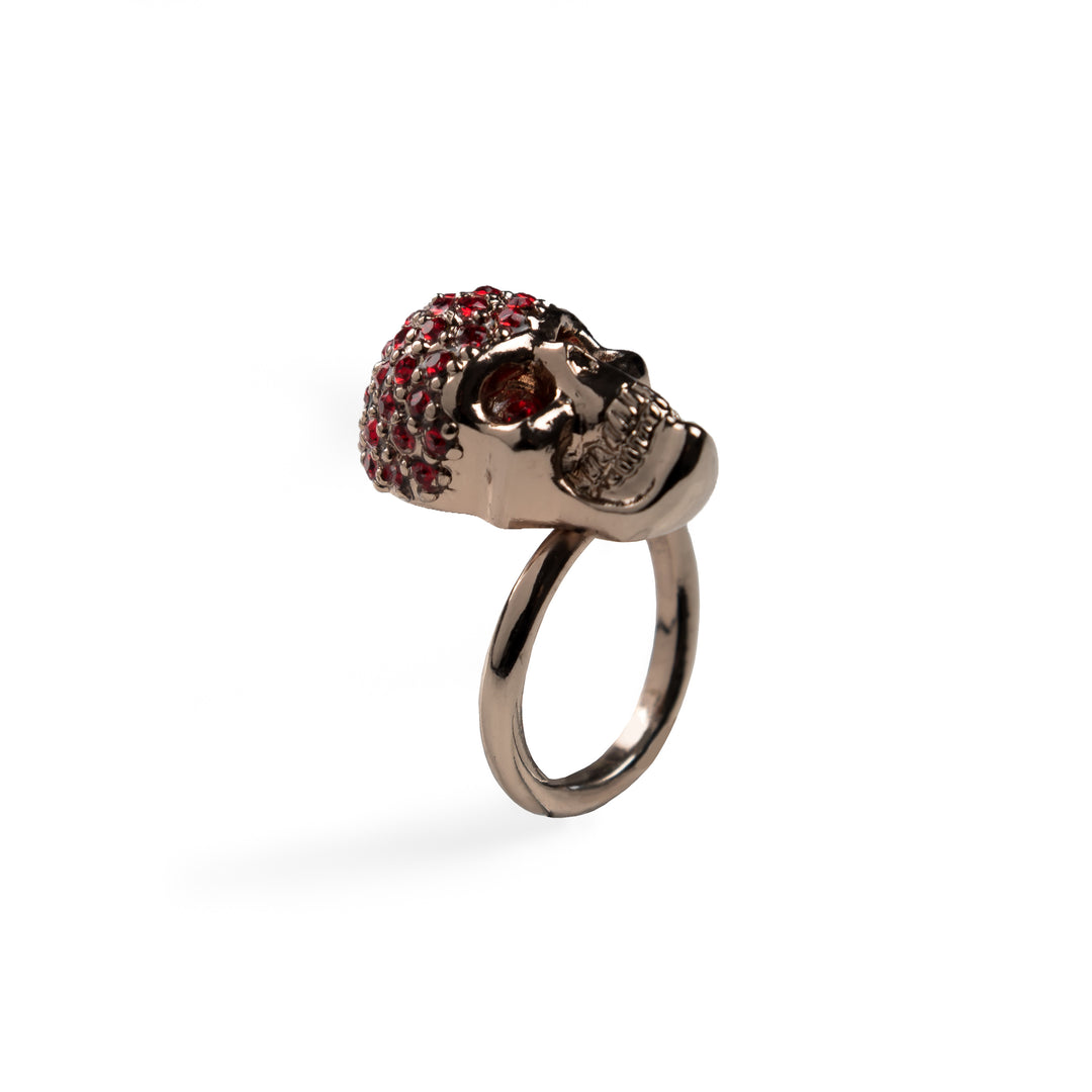 Diamond Skull Ring