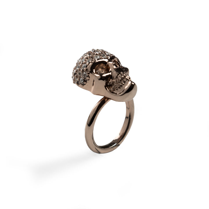 Diamond Skull Ring